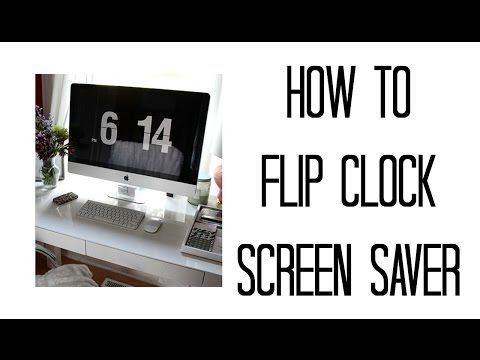 Macbook screensaver clock